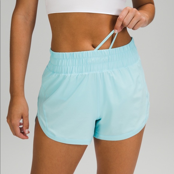 lululemon athletica Pants - Track That High Rise 3” Icing Blue Size 8